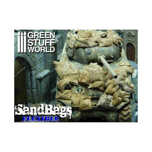 Scale model flexible sand bags - model,