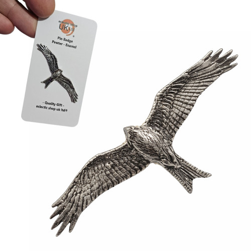 Red kite pin - red, badge