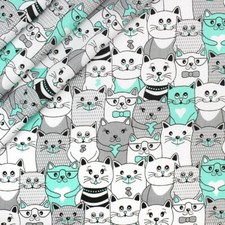 CATS IN THE CINEMA MINT GREEN