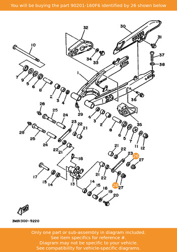 Yamaha washer plate - yamaha, washer,