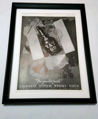 Art deco advert vat - 69, whisky