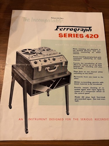 Ferrograph series 420 quad - series, +