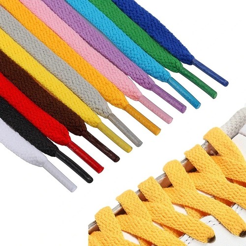 Shoe laces flat coloured - laces,