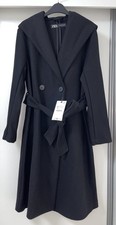 ZARA BLACK SOFT HOODED LAPEL