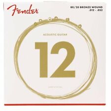 Acoustic Guitar Strings, 80/20 Bronze Ball End, 70L .012-.052 Fender