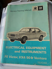 VAUXHALL VICTOR FE WORKSHOP MANUAL VX/490 VENTORA ESTATE ELECTRICAL & INSTRUMENT