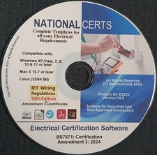 18th EDITION A3: 2024 ELECTRICAL CERTIFICATES FORMS EICR EIC BY NATIONALCERTS