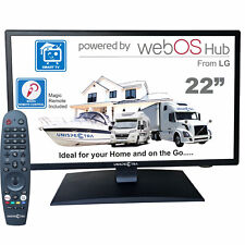 MOTORHOME CARAVAN BOAT 12V 22" SMART TV webOS Full HD ELED 12 Volt 3xHDMI 2xUSB