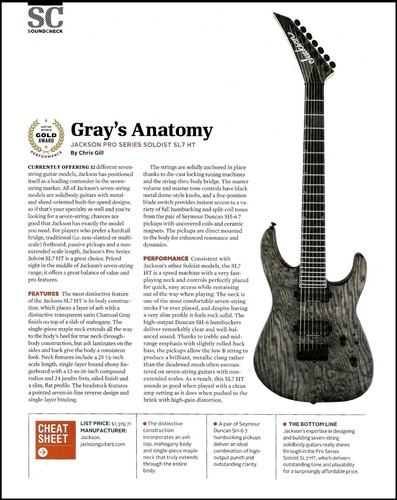 Jackson pro series soloist sl7 - jackson,