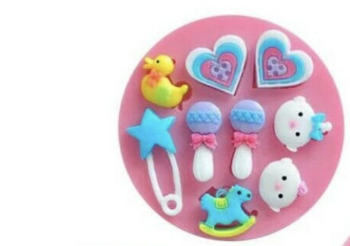 Baby shower silicone icing - baby,