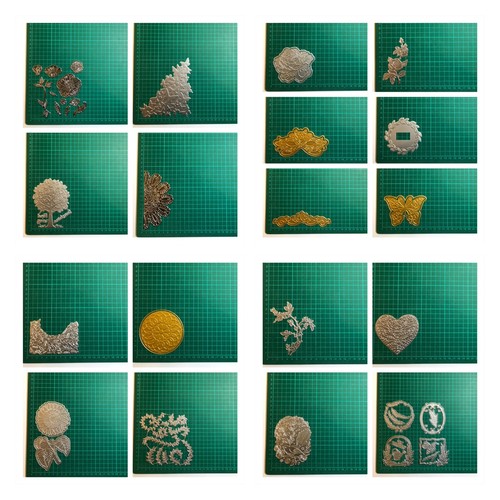 Hot foil plates flowers - hot,
