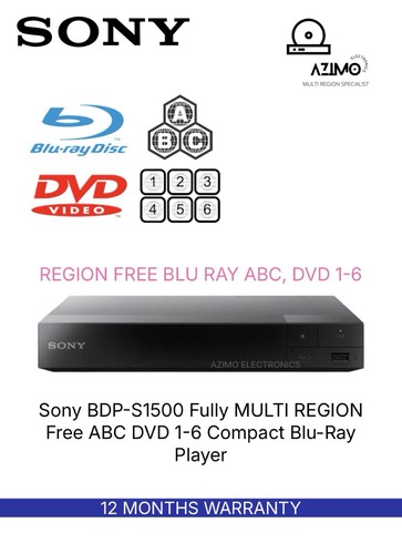 Sony bdp s1500 fully - bdp-s1500, multi