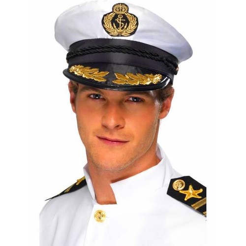 Adult satin captain hat - satin,