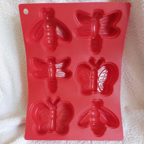 Red silicone mould 6 - silicone,