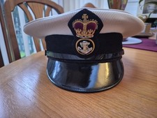 Original Queen's Crown Royal Navy Petty Officer's Dress Cap + Sea Cadet Manual