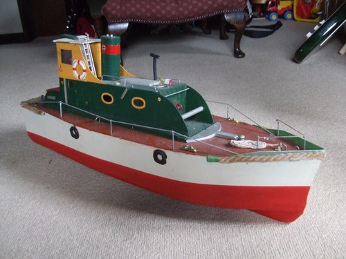 Vintage tug boat wood - tug,