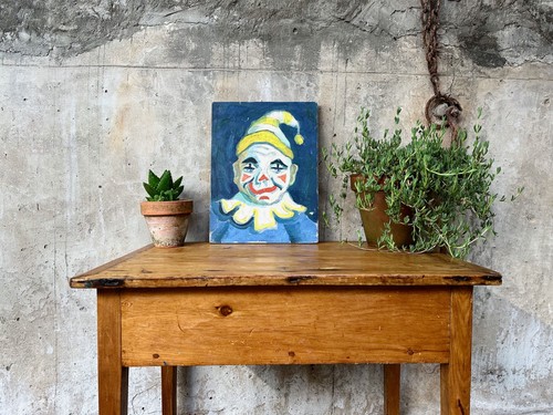 Vintage original clown oil - vintage,