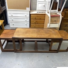 Macintosh of Kirkcaldy 1970s teak nest of coffee tables