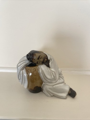 Mudman glazed figurine - glazed, of