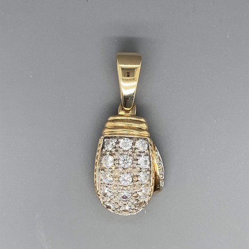 9ct yellow gold - cubic, zirconia