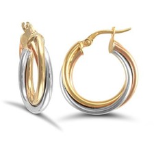 9ct Gold Creole Hoop Earrings