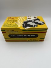 Vintage French Lestrade Stereoscope Viewer & Slides Set with Box Mid Century