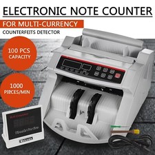 Note Counter Machine Money Currency Banknote Counting Detector Cash Bill UK