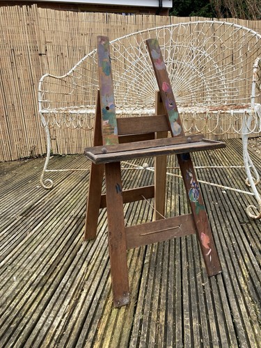 Vintage childs artist easel - vintage,