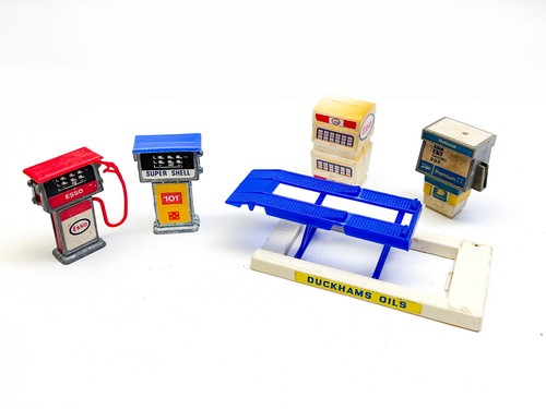 Vintage diecast petrol pumps - petrol,