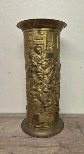 Vintage brass umbrella - vintage,