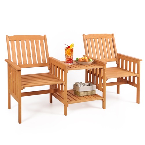 Garden love seat wooden - garden,