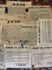 FFI WW2 leaflets/posters docs ORIGINAL Libération De Paris 1944