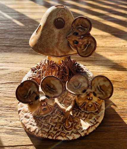 Vintage studio pottery mice - vintage,