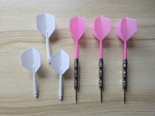 New 22g Pink & White Darts Set