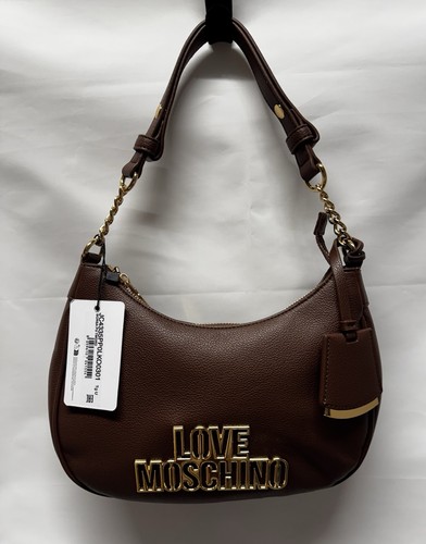 Moschino brown leather bag - moschino,