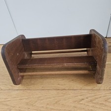 DESKTOP KITCHEN TROUGH BOOK RACK SHELF STAND OLD OAK