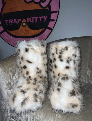 White leopard fur - white, kawaii
