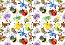 Bugs and insects Edible Cake Wrap, , icing sheets.