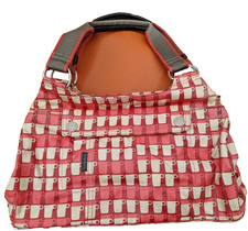 VINTAGE RARE Orla Kiely Grab bag Tote Bag Cup Pattern Pink/Red/White