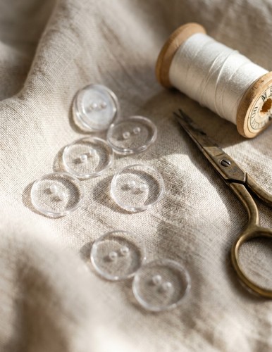 15mm 20mm buttons - &, clear