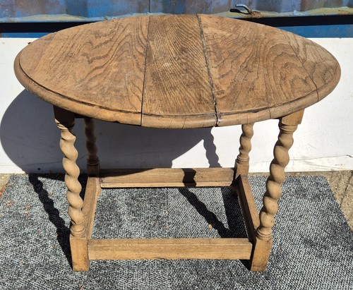 Vintage oak oval - oak, coffee