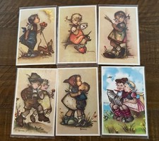 Lot of 6 Vintage Postcards~ARTIST-SIGNED BONNIE Cute Children~kids~ MAINZER~d514