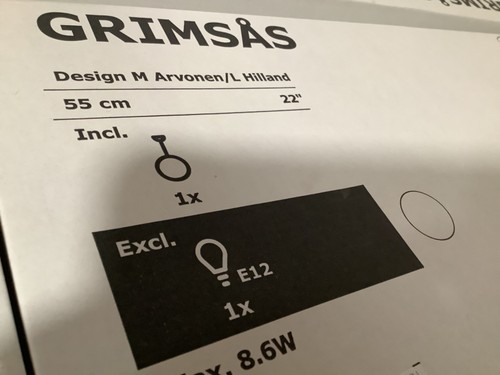 Ikea grimsas ceiling - grimsas, pendant