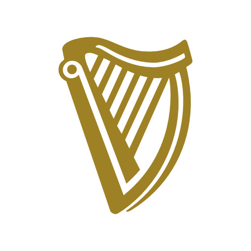 Guinness harp vinyl decal - harp,