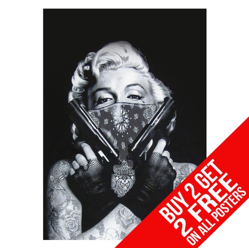 Marilyn monroe gangster poster - monroe,