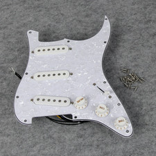 Alnico 5 Loaded Pickguard SSS Prewired Guitar Pickguard Staggered Single Coil Pi
