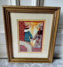 Mary Engelbreit  Print "How Good it Feels "  with Longfellow Quote Ornate Frame