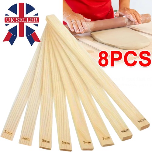 8pcs wooden rolling - rolling, pin