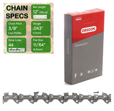 12" OREGON 90PX044 Chain For