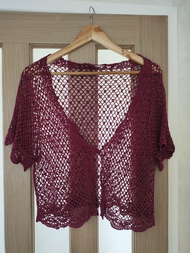 Anna rose open cardigan bolero - rose,